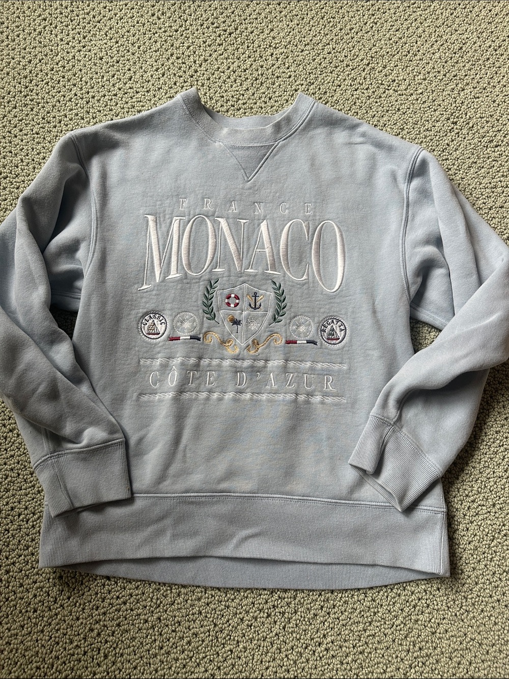 Abercrombie Monaco embroidered tourist sweatshirt XS